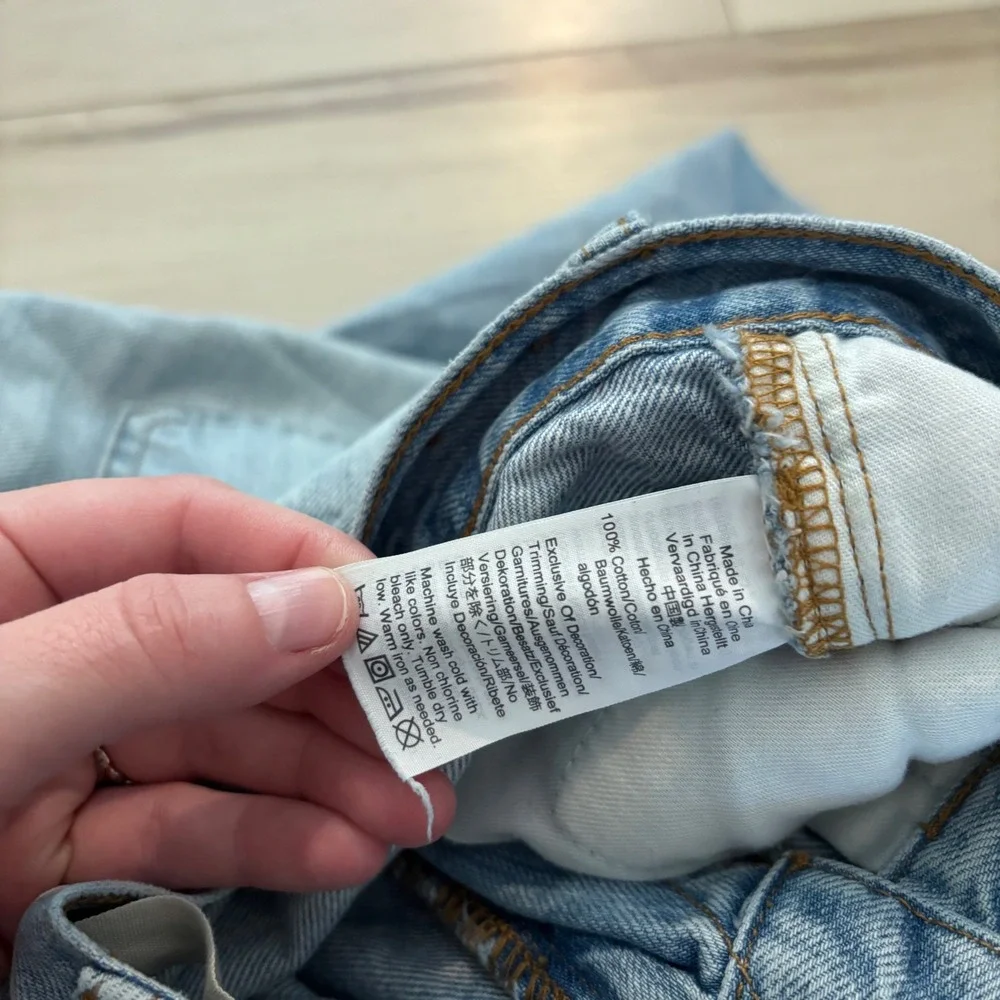 Madewell The Perfect Vintage Jean Light Wash Denim High Rise Straight Women's 27